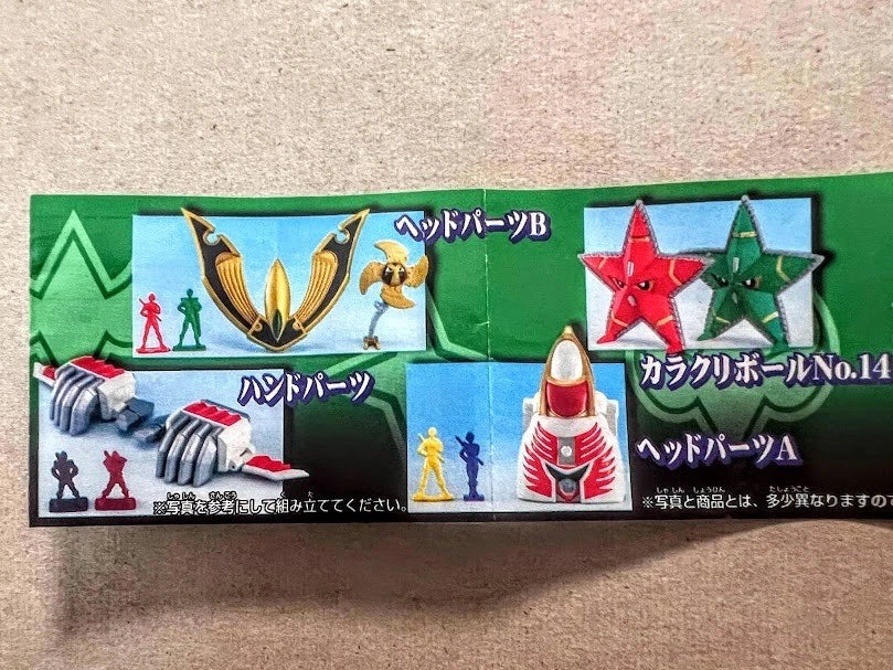 Power Rangers Hurricaneger Rangers with megazord storm gashapon set