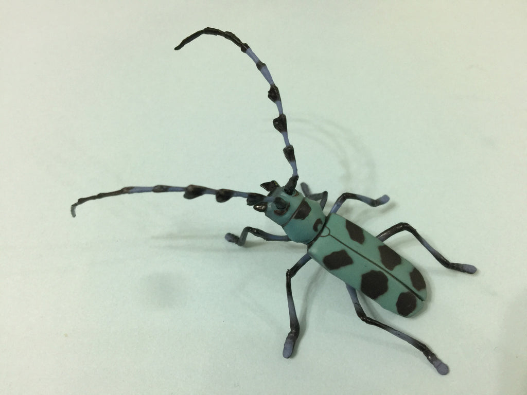 Furuta Kaiyodo Choco egg animal figure - Lapiz Lazuli Long Horned Beetle