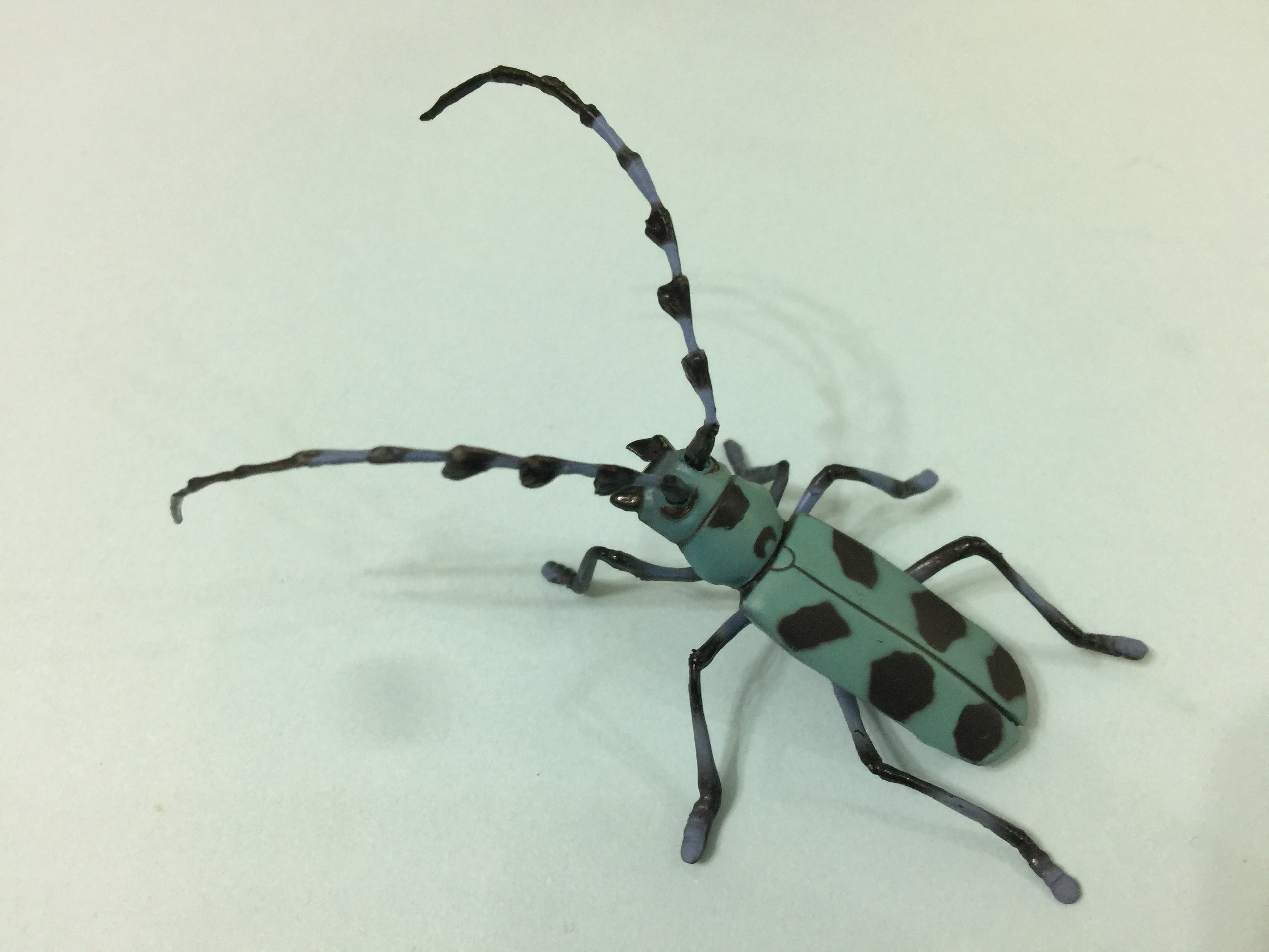 Furuta Kaiyodo Choco egg animal figure - Lapiz Lazuli Long Horned Beetle