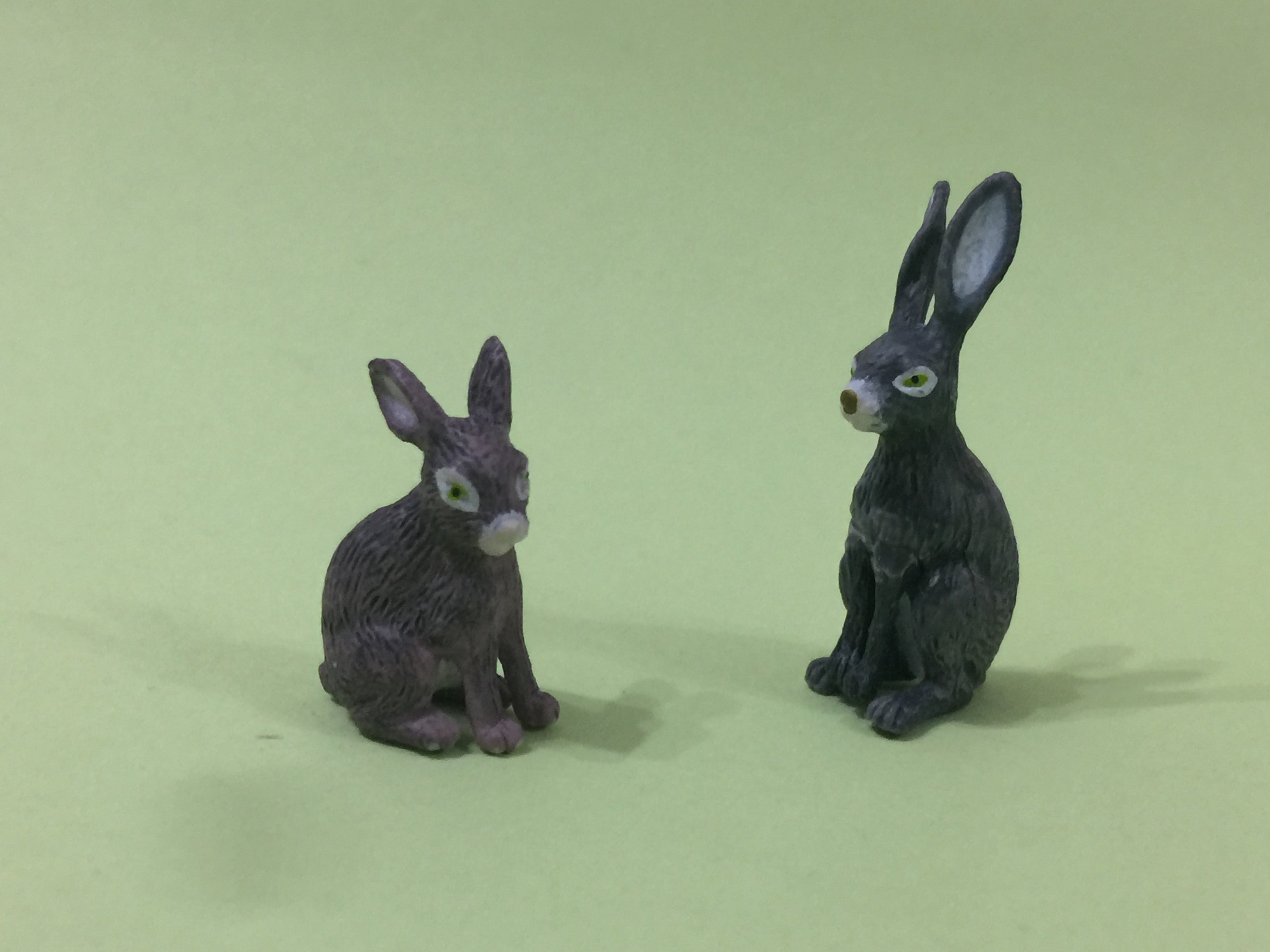 Noah's Pals Noah ark Animal figure 1/24 Two Bunnies Jackrabbit - John & Juliet