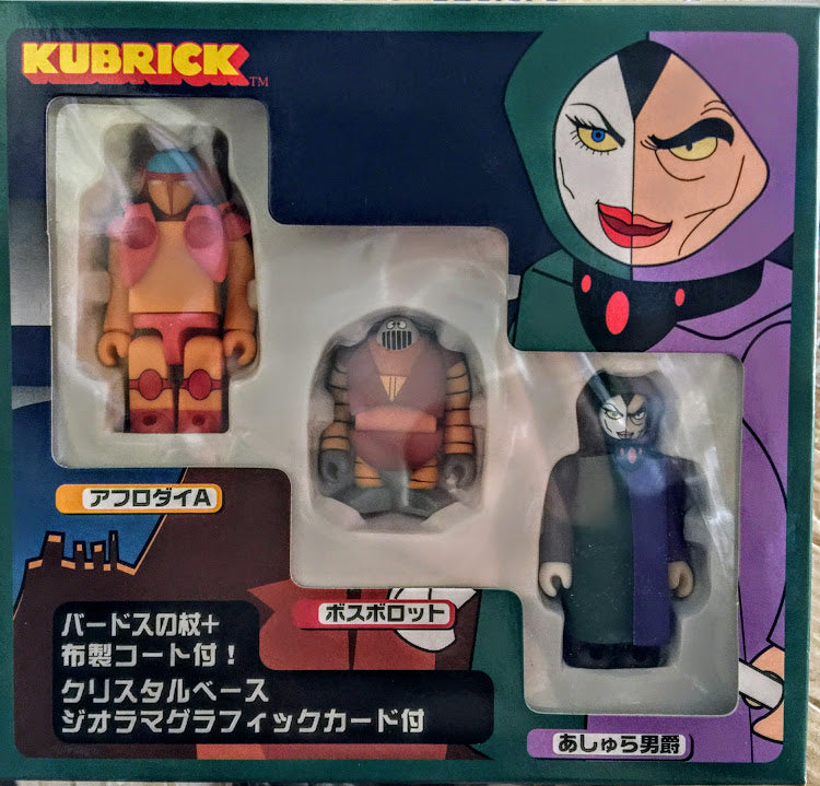 Medicom Mazinger Z KUBRICK Figure Set - Aphrodie A, Boss Borot and Baron Ashura