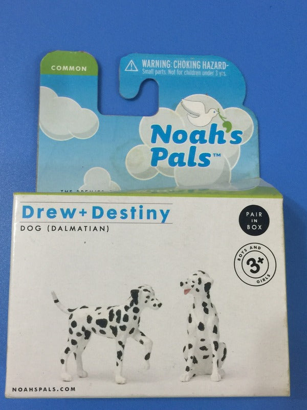 Noah's Pals Noah ark Animal figure 1/24 Two Dogs Dalmatian Drew n Destiny