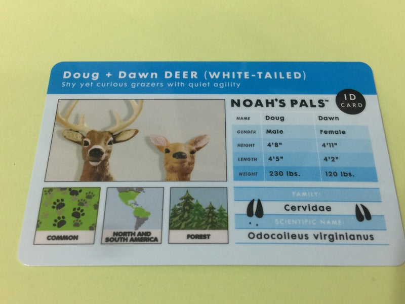 Noah's Pals Wild Life Animal figures 1/24 Deer white tail Doug & Dawn Noah ark