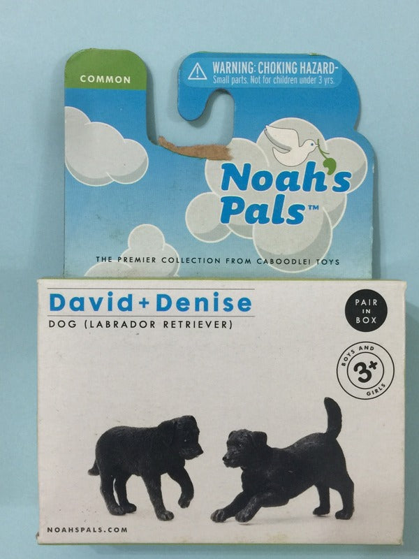 Noah's Pals Noah ark Animal figure 1/24 Two Dogs David Denise Labrador Retriever