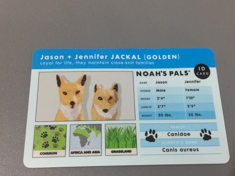 Noah's Pals Wild Life Animal figure 1/24 Golden Jacka Jason & Jennifer Noah ark