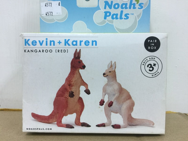 Noah's Pals Wild Life Animal figures 1/24 Two kangaroos - Kevin & Karen Noah ark