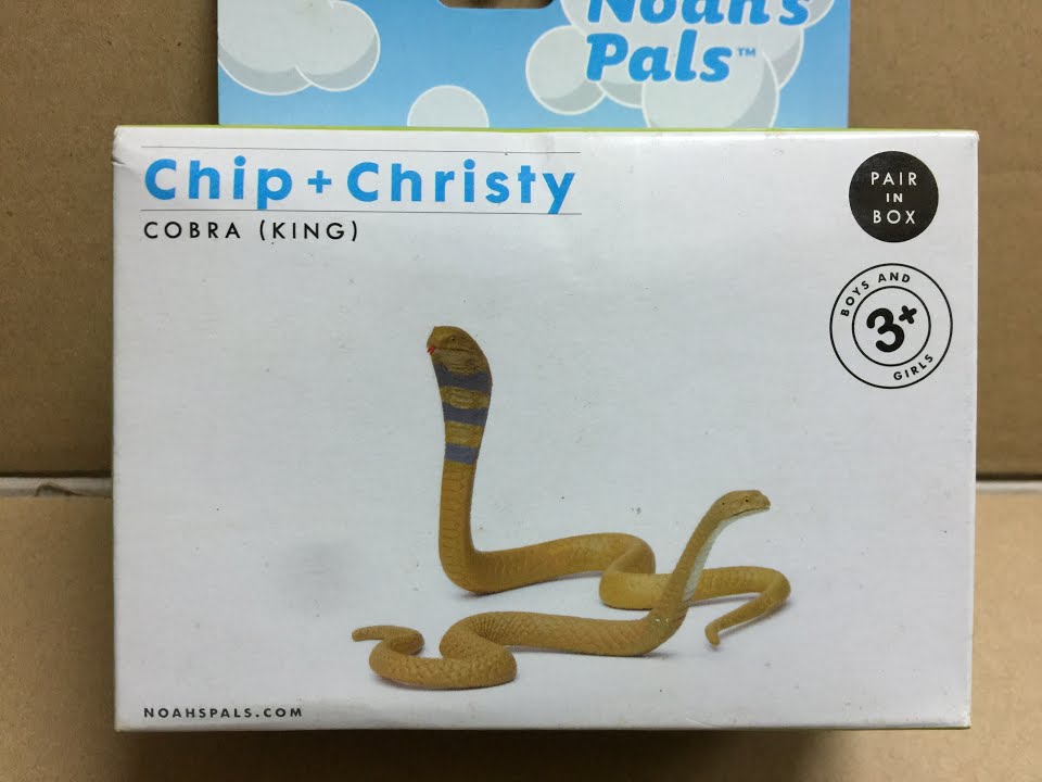 Noah Pal's Noah Ark Cobra Snakes Chip & Christy animal figure