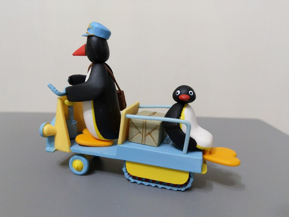 Pygos Pingu action figure series #01 - Pingu and Postman Express rare set