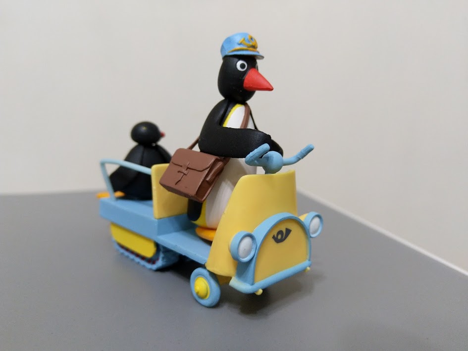 Pygos Pingu action figure series #01 - Pingu and Postman Express rare set