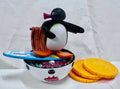 Pygos Pingu action figure Funny Scene - Surfing on noodle