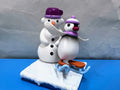 Pygos Pingu action figure Mini Scene 1 - Ice skating Pinga N Snowman Christmas
