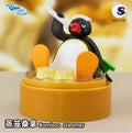 Pygos Pingu action figure Funny Scene - Chinese Cuisine Dim Shum Bath /w tokens