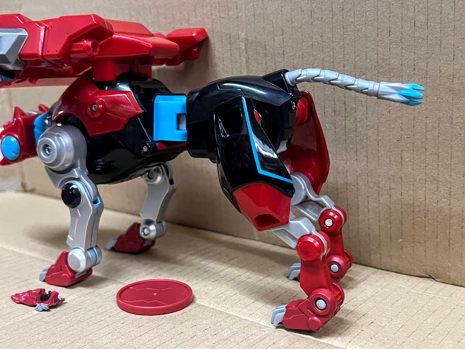 Playmates Voltron 2017 Combinable Red Lion Action Figure loose packed