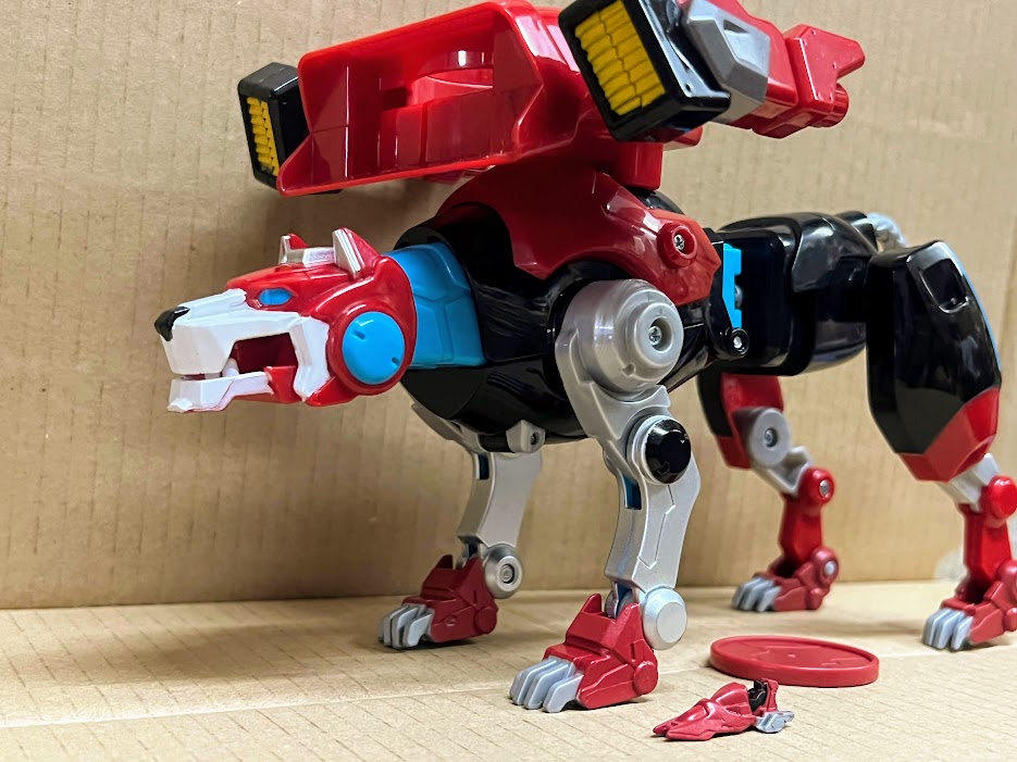 Playmates Voltron 2017 Combinable Red Lion Action Figure loose packed