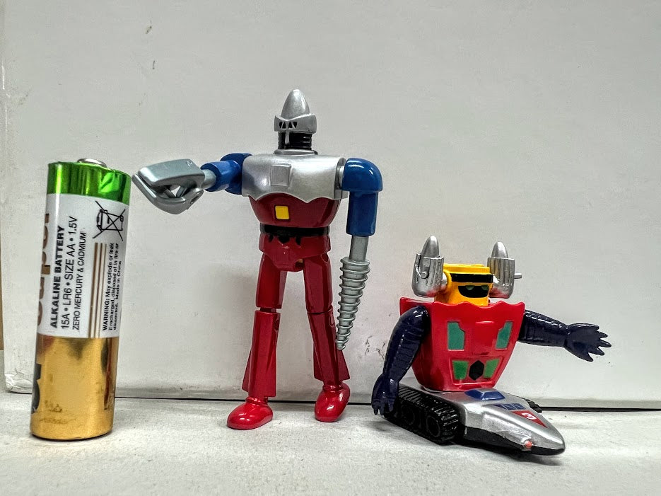Popy Mini Chogokin Super robot - Getter 2 & 3 toy with gashapon and metal parts