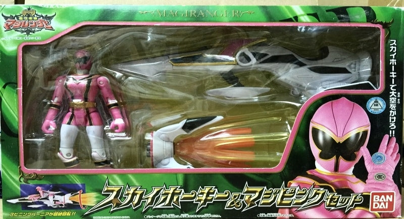 Power rangers Magiranger Mystic force Pink Figure with Racer Bike set RARE !