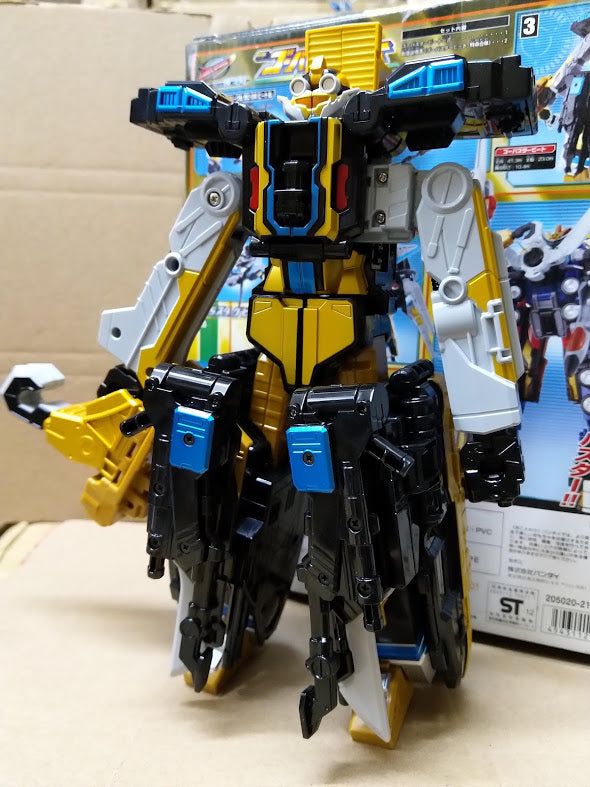 Power rangers Go-busters - DX Beet BC-04 Transformable Combine Megazord Robot 8"