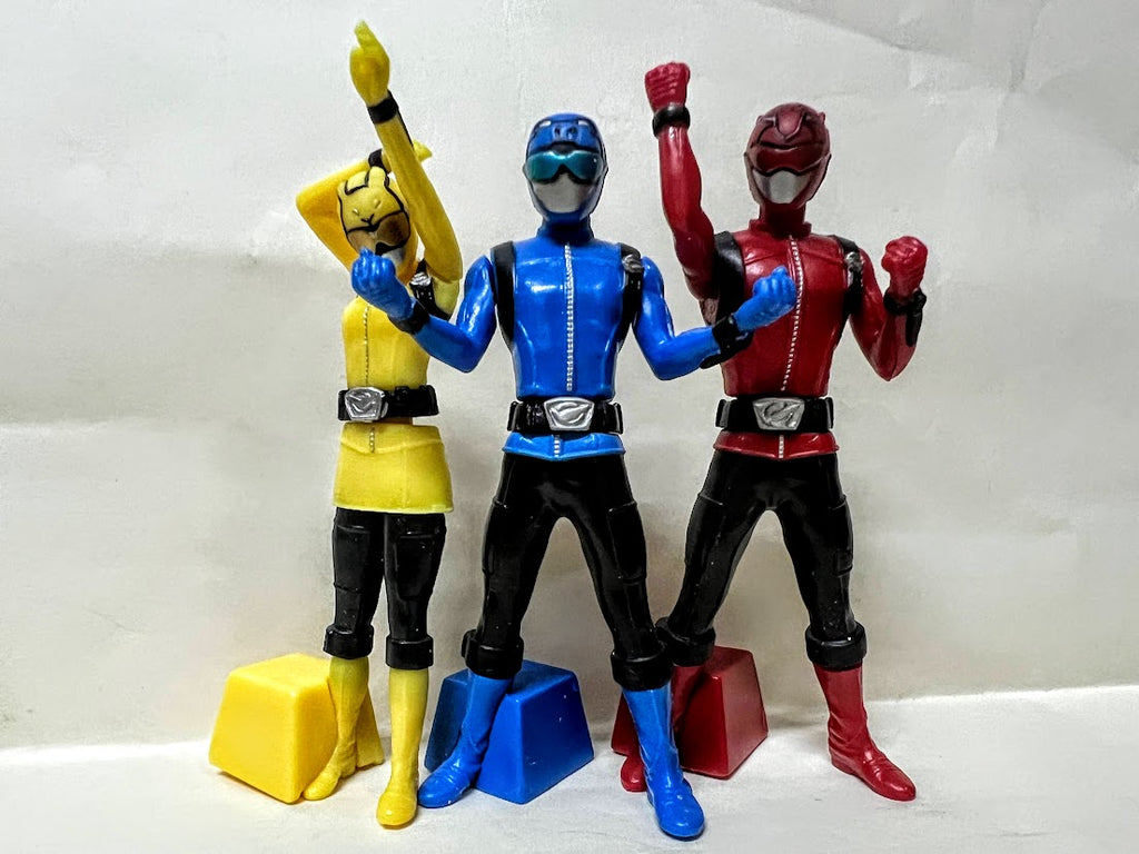 Bandai Power rangers Sentai Go-buster and Megazord mini DX gashapon 4 figures