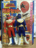 Power Rangers Zeo Vintage Ohranger 5" Soft Vinyl Figure Red & Blue 1995 Japan