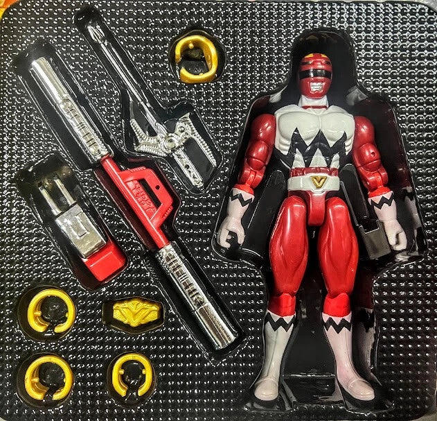 Power rangers Galactic Warriors Gingaman with weapon set