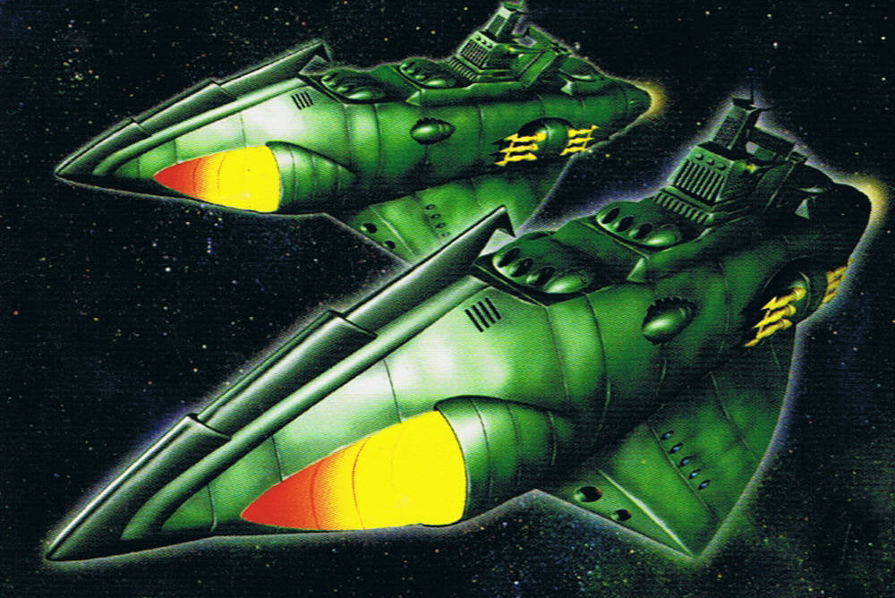 Star Blazers Mecha Collection - Camilas High Speed Destroyers diorama set NO BOX