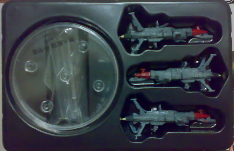 Star Blazers Mecha Collection EDF unmanned battleship x 3 model kit