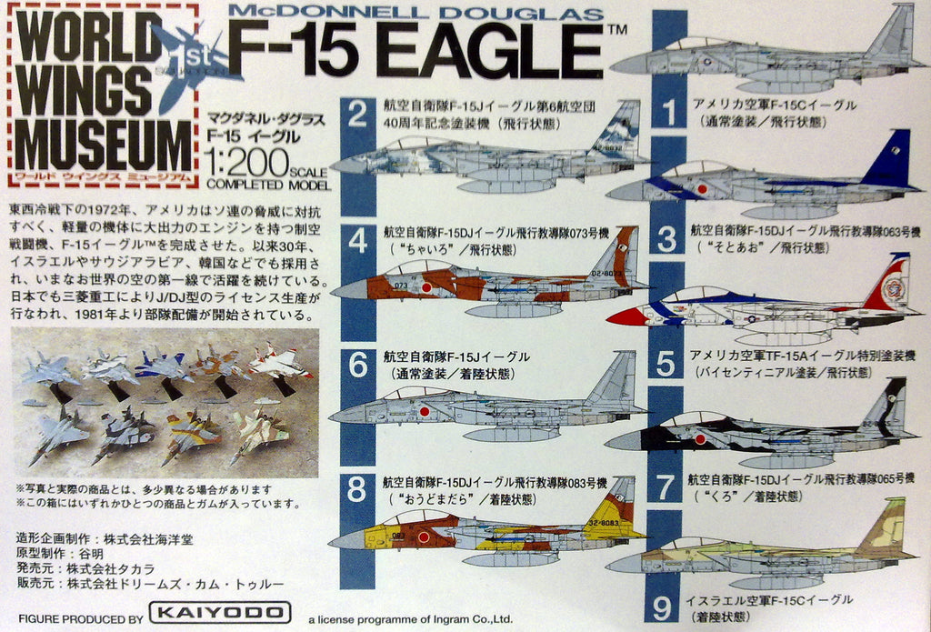 Takara 1:200McDonnell Douglas F-15 Eagle #05 thunderbird flying mode display kit
