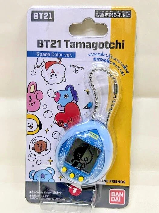 Bandai Tamagotchi BT21 Line Freinds Space Color Baby Version Blue Electronic Pet