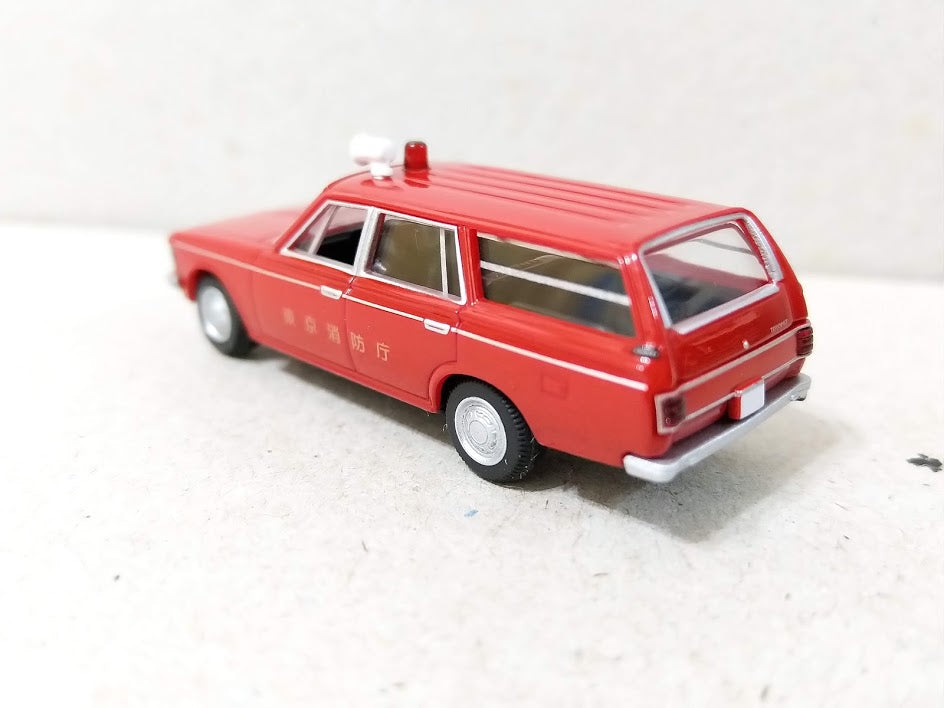 Tomytec 1/80 HO scale model car 80s-Toyota Crown Wagon Japan Fire Department