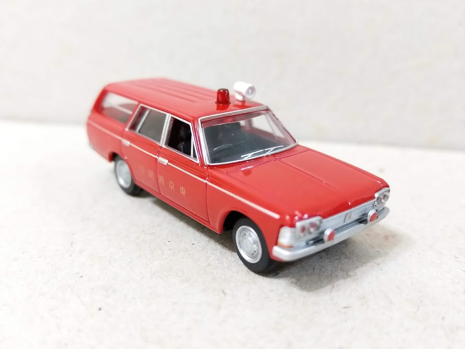 Tomytec 1/80 HO scale model car 80s-Toyota Crown Wagon Japan Fire Department