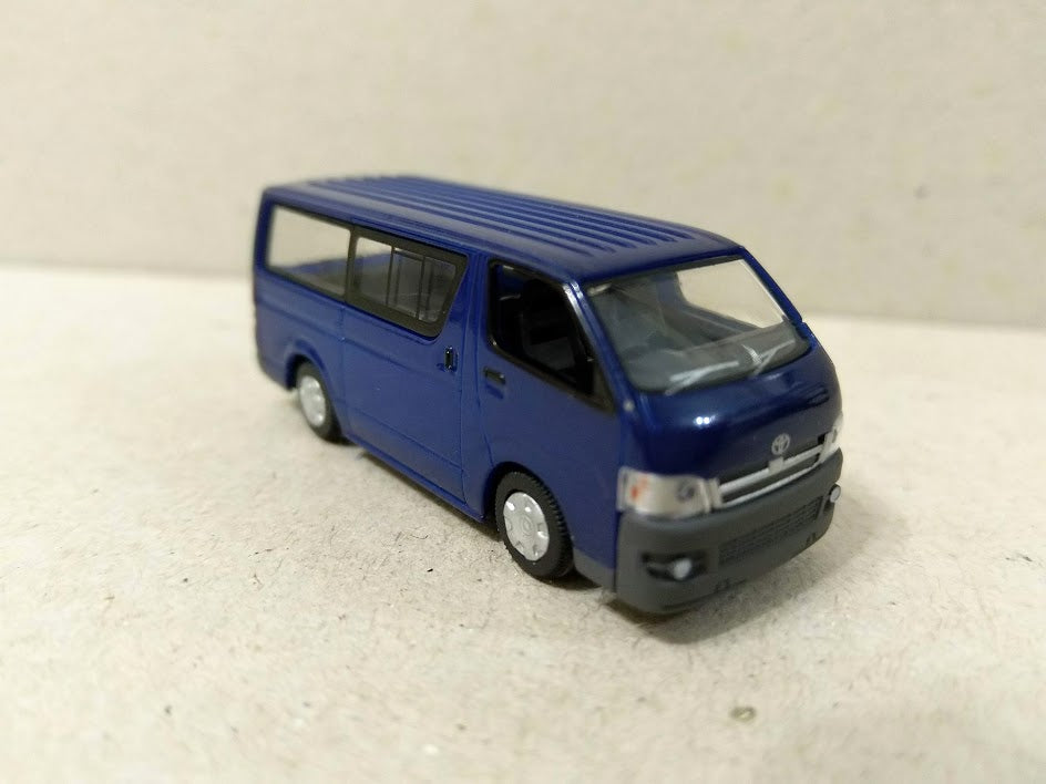 Tomytec 1/80 HO scale model car 80s-Toyota HiAce DX Light Vehicle Van Blue