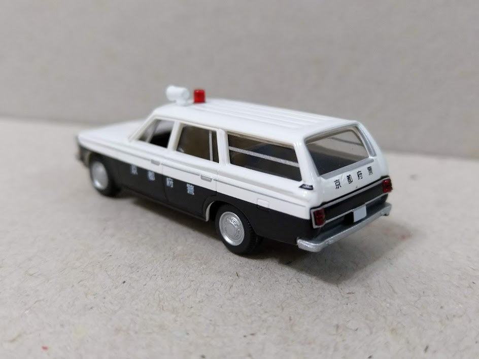 Tomytec 1/80 HO scale model car 80s - Toyota Crown Wagon Police Department