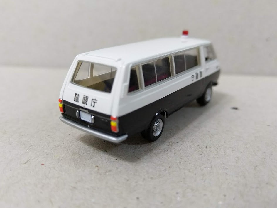Tomytec 1/80 HO scale model car 80s-Toyota HiAce Classic Vehicle Police Dept