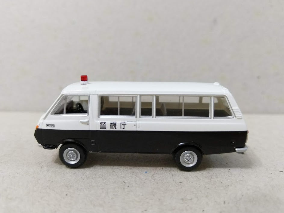 Tomytec 1/80 HO scale model car 80s-Toyota HiAce Classic Vehicle Police Dept