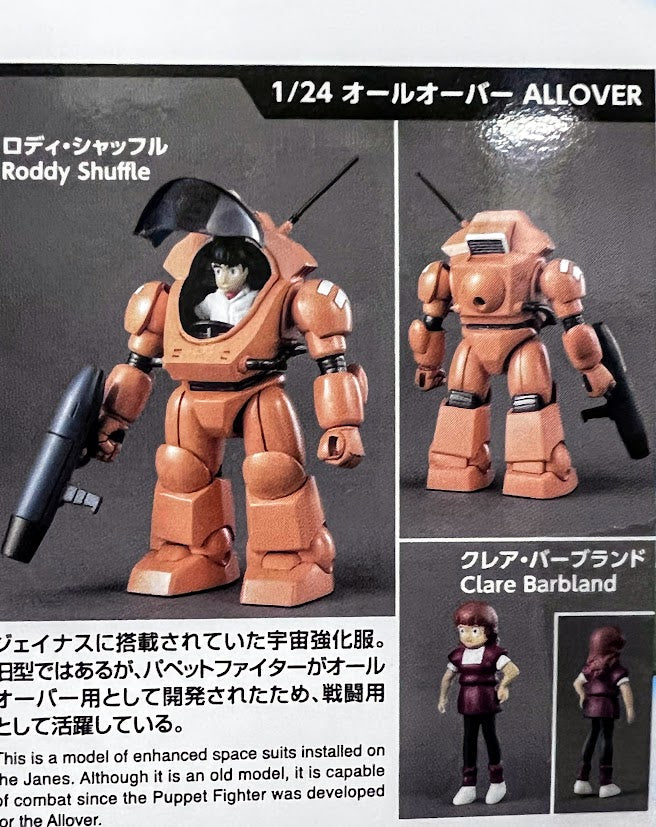 Bandai Galactic Drifter Vifam 1/24 Wear Puppet Allover /w cast model kit loose p