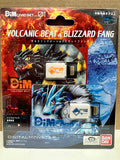 Digimon Vital Bracelet Digital Monster DIM card Volcanic beat & Blizzard Fang