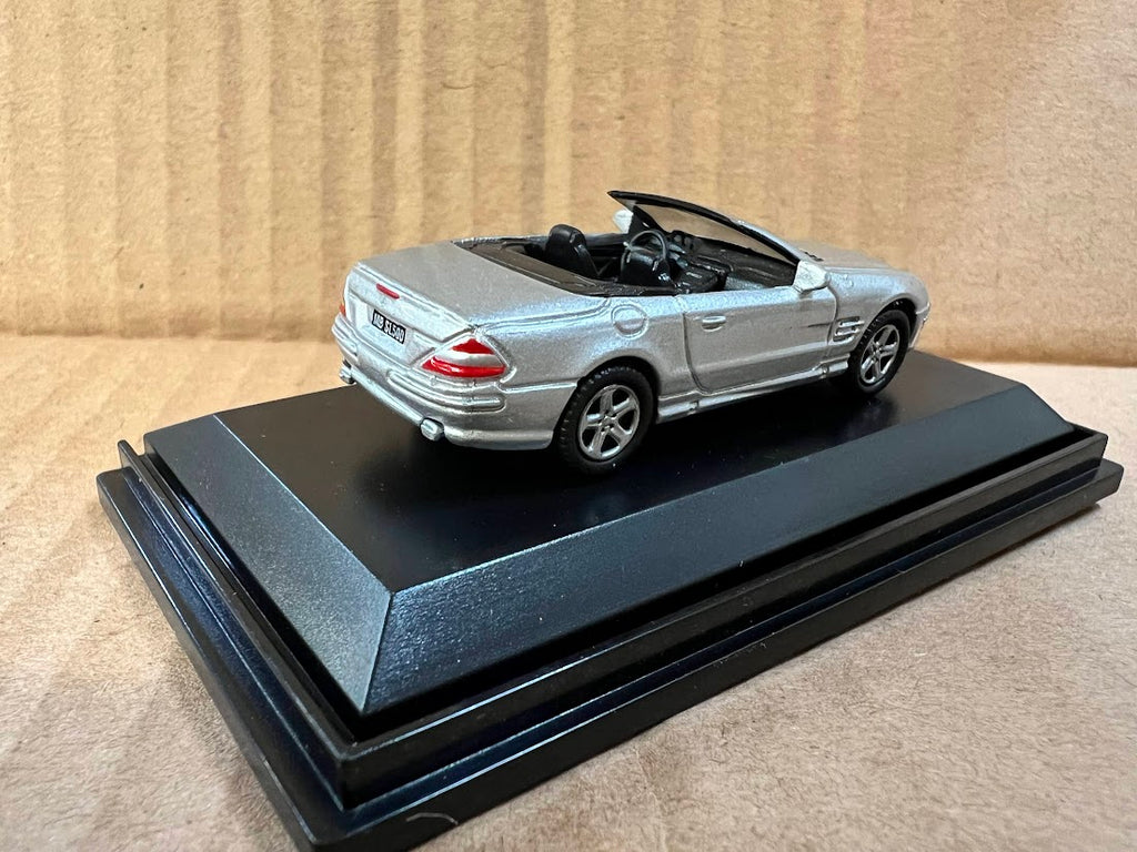 Welly 1/87 HO sport Euro open car Diecast model Mercedes Benz SL500 Silver