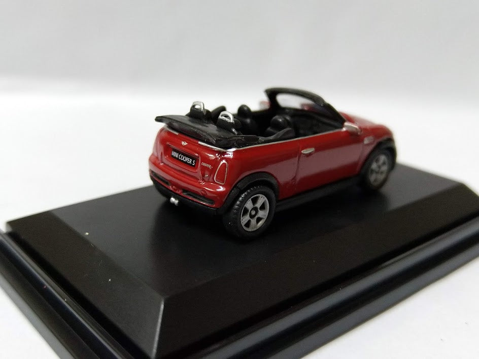 Welly 1/87 HO sport Euro open car Roadster Diecast model Mini cooper S Cabrio Red