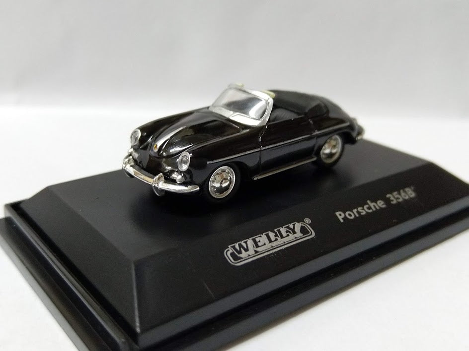 Welly 1/87 HO sport Euro open car roadster Diecast model Porsche 356B Black