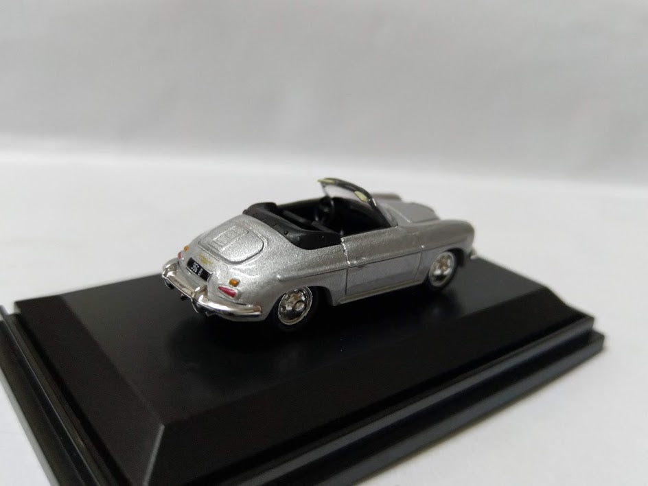 Welly 1/87 HO sport Euro open car roadster Diecast model Porsche 356B Silver