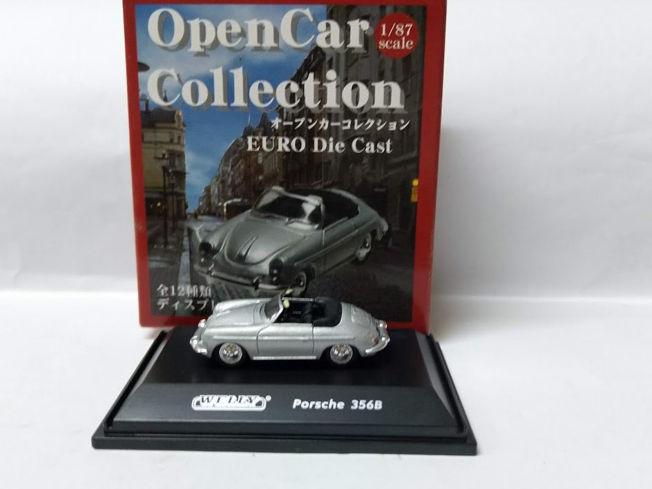 Welly 1/87 HO sport Euro open car roadster Diecast model Porsche 356B Silver