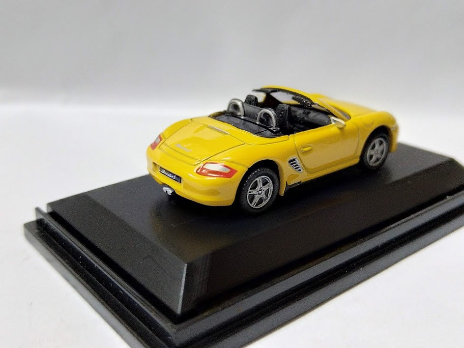 Welly 1/87 HO sport Euro open car Diecast model Porsche Boxster Yellow