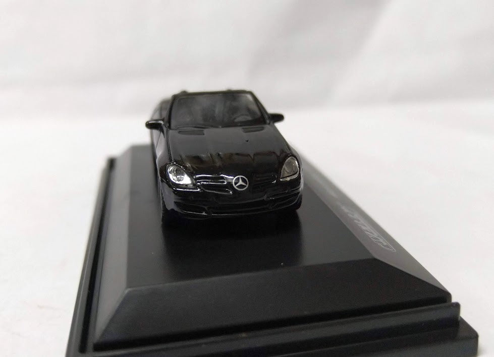Welly 1/87 scale sport Euro open car Diecast model Mercedes Benz SLK350 Black