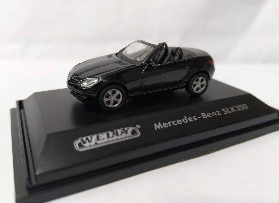 Welly 1/87 scale sport Euro open car Diecast model Mercedes Benz SLK350 Black