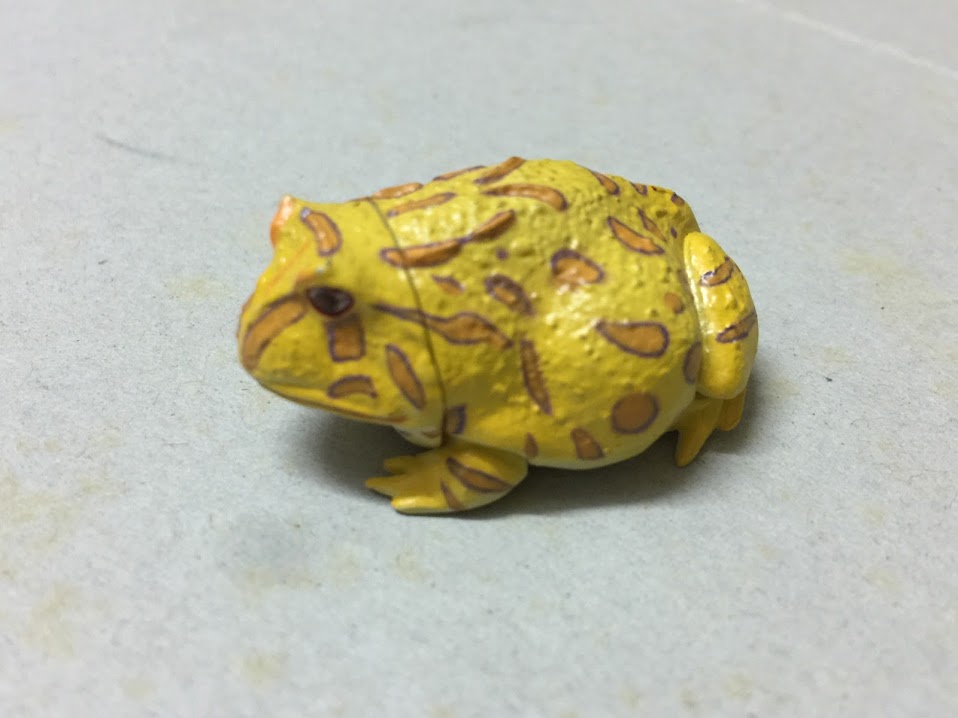Kaiyodo Furuta Choco egg animal figure Collection - horned frog x 2 pcs
