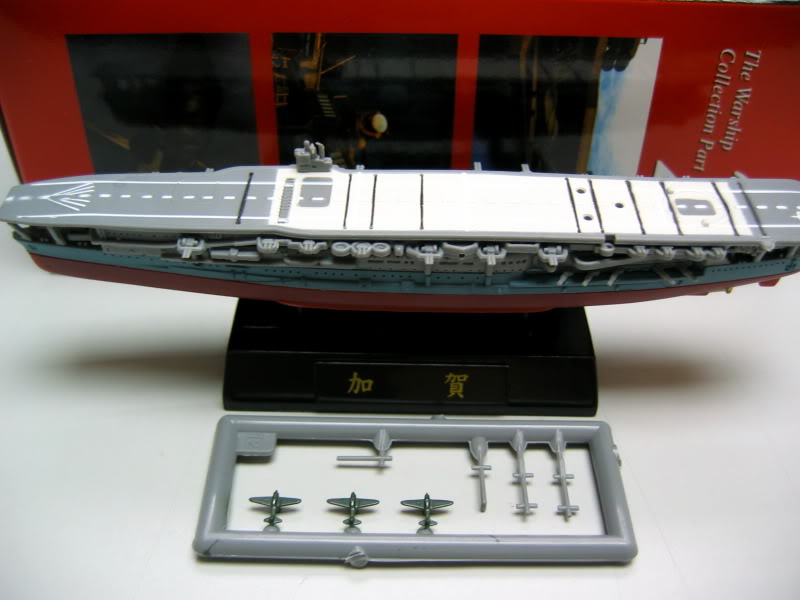 Furuta Battleship WWII Japan Imperial Navy Kaga aircraft carrier early model kit 4 inches